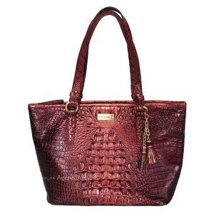 BRAHMIN Melbourne Ember Cherry Med Asher Tote Bag